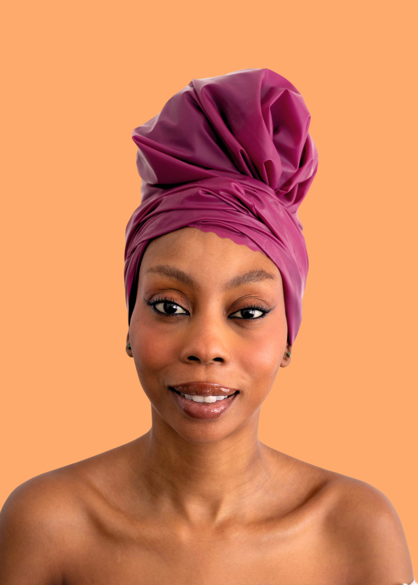 NEMES Triangle Waterproof Head Scarf Raspberry