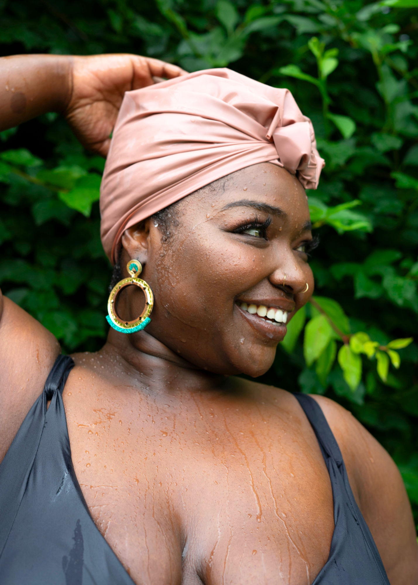 NEMES Triangle Waterproof Head Scarf Mocha