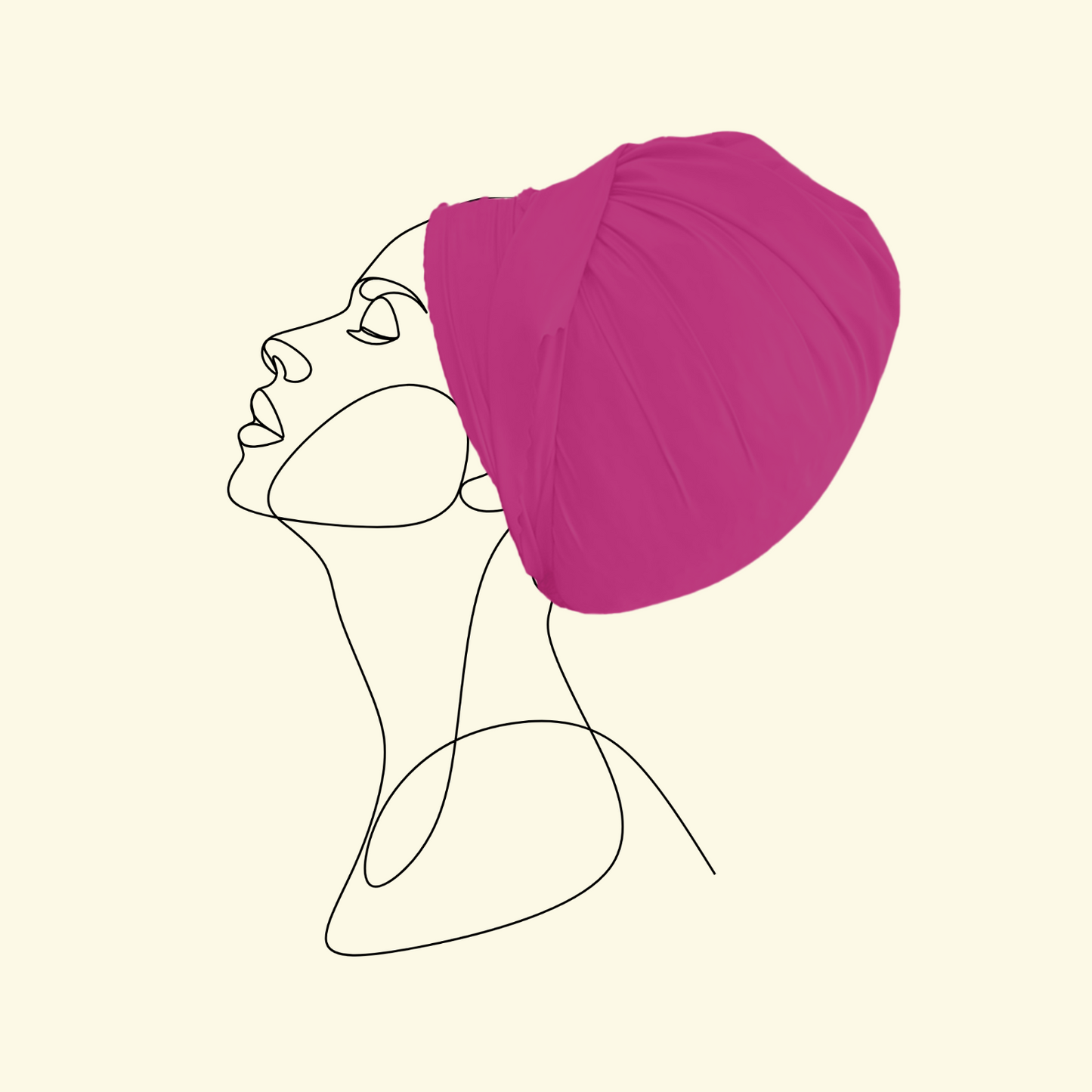 NEMES Triangle Waterproof Headscarf Raspberry