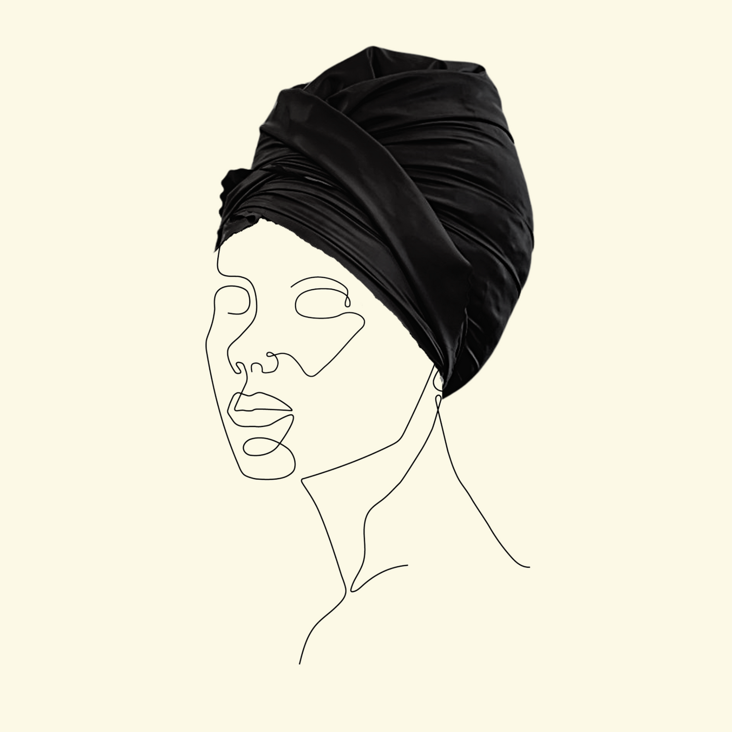NEMES Triangle Waterproof Headscarf Black